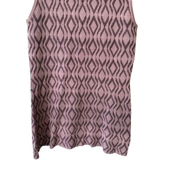 RW&CO. Pink and Black Geometric Patterned Tank Top Size XS Minimalist Capsule - Picture 8 of 10